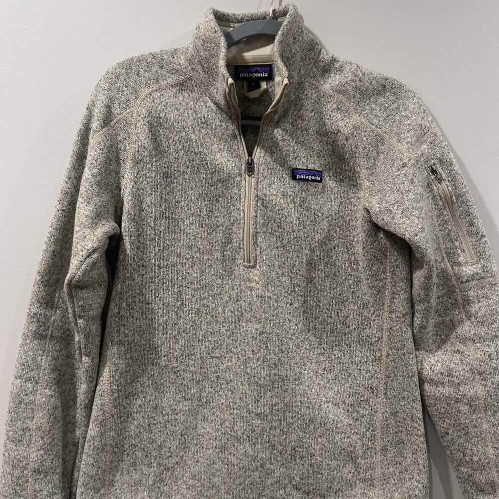 Patagonia Women's Better Sweater 1/4 Zip Fleece Size Medium and Color Oatmeal